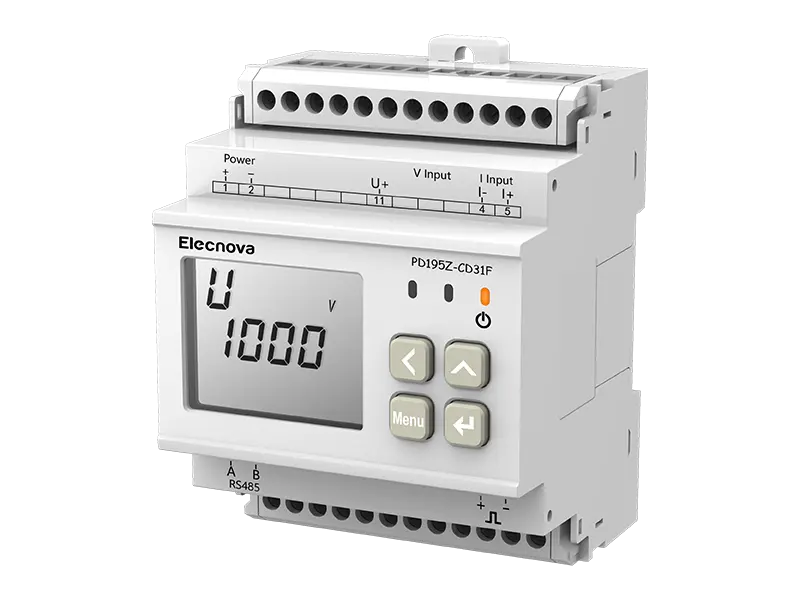 EV şarj cihazı için PD195Z-CD31F DC DIN-ray montajlı enerji ölçer