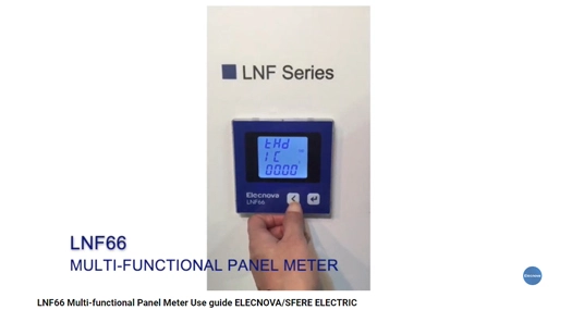 LNF66 çok fonksiyonlu Panel metre kullanım kılavuzu ELECNOVA/SFERE elektrik